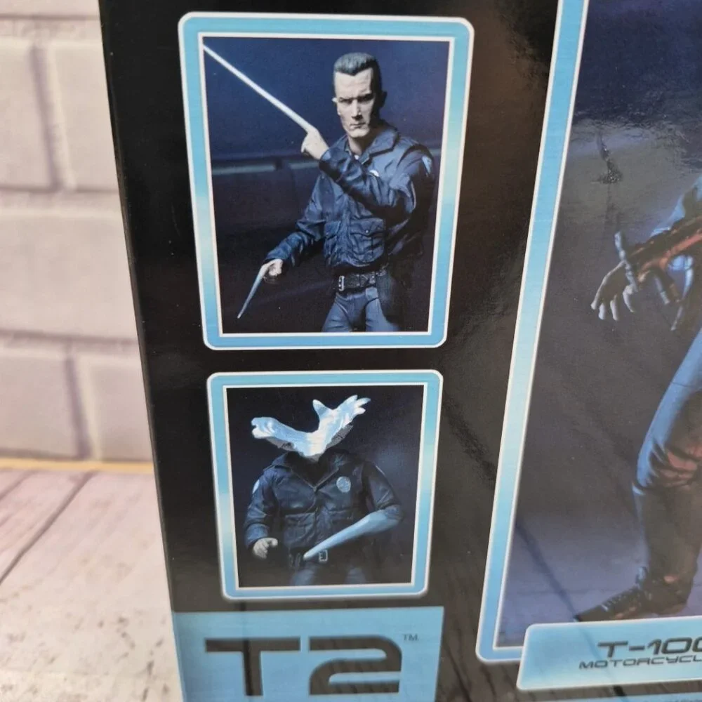 NECA Terminator Judgment Day T-1000 Motorcycle‎ Cop 7 Inch Action BAF Figure